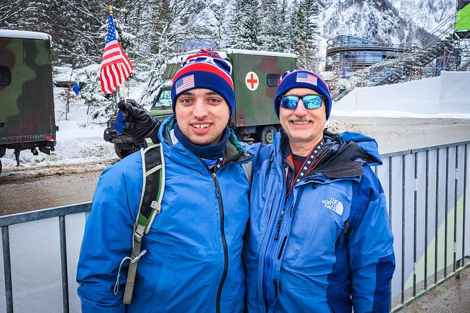 Američana sta desetdnevni obisk Evrope združila z ogledom SP v Planici in tekem v hitrostnem drsanju na Nizozemskem. | Foto: Alenka Teran Košir