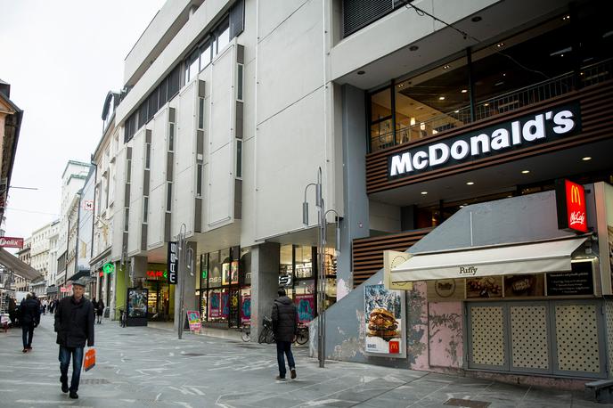 Mcdonalds | Priljubljena restavracija s hitro prehrano na Čopovi ulici v Ljubljani | Foto Ana Kovač