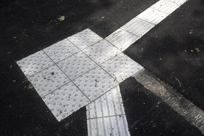 Prilagoditev ni nikoli dovolj, pravi Boštjan Vogrinčič (na fotografiji: talni taktilni vodilni sistem za slepe in slabovidne). | Foto: Arhiv Siol