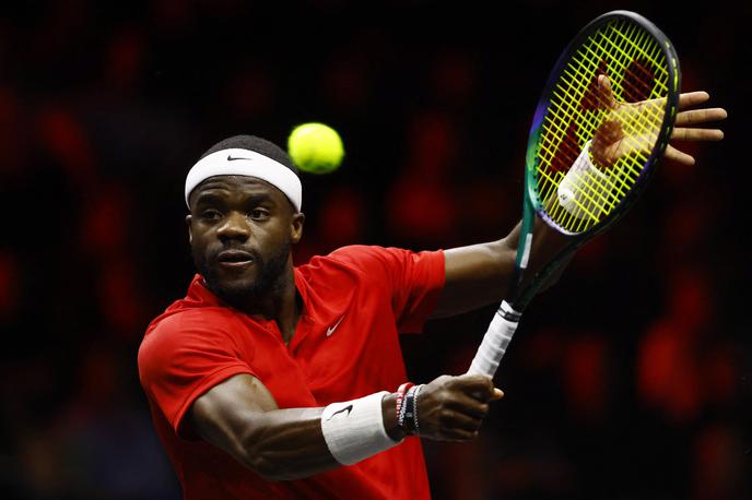 Frances Tiafoe | Frances Tiafoe je priigral odločilno točko za ZDA. | Foto Reuters