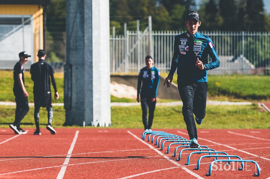 Skakalci trening Kranj priprave