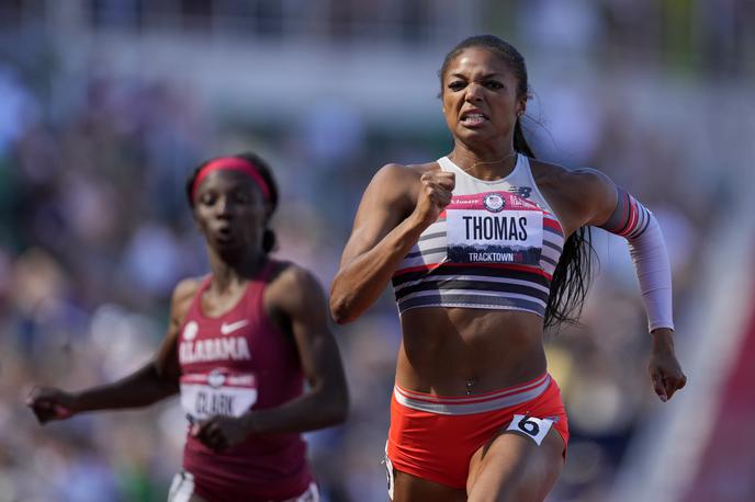 Gabby Thomas | Gabby Thomas je v Eugenu 200 metrov pretekla v času 21,94 sekunde. | Foto Guliverimage