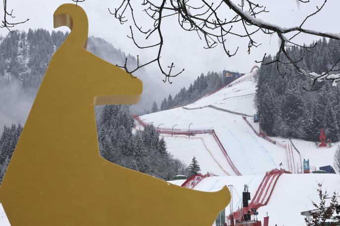 Kitzbühel Streif | V sredo vendarle v Kitzbühelu nekaj prave zimske kulise. | Foto Guliver Image