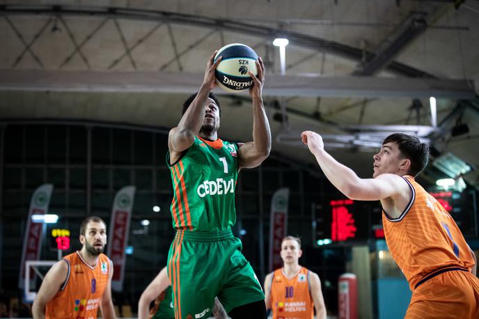 pokal finale Helios Suns Cedevita Olimpija Yogi Ferrell | Košarkarji Cedevite Olimpije so v Domžalah zmagali z 82:78 in si priigrali zaključno žogo za naslov prvaka, ki jo lahko izkoristijo v soboto. | Foto Blaž Weindorfer/Sportida