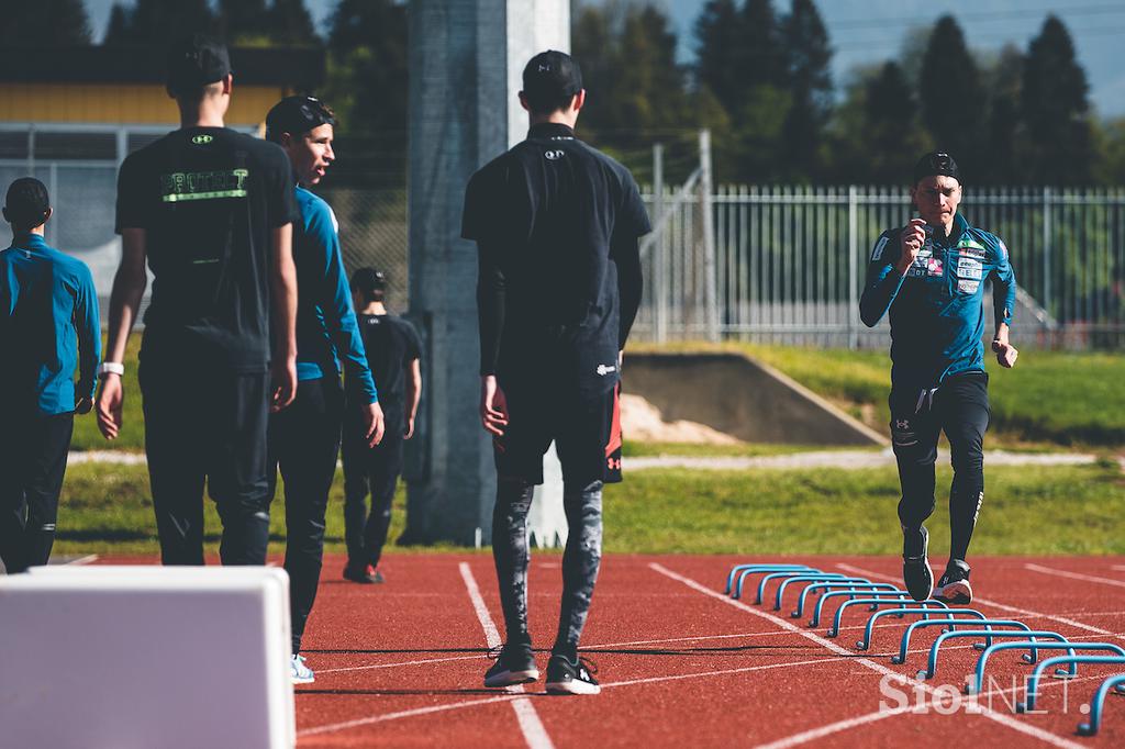 Skakalci trening Kranj priprave