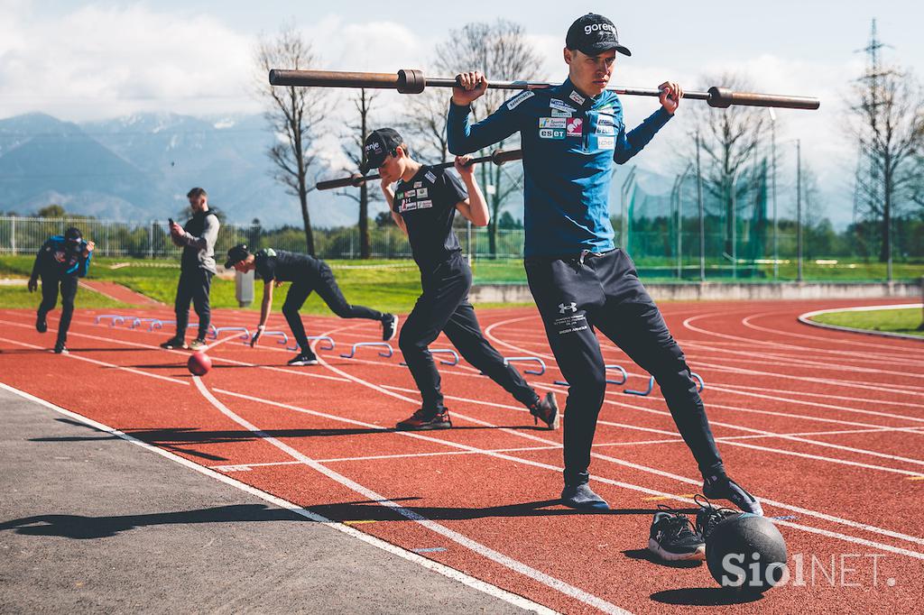 Skakalci trening Kranj priprave