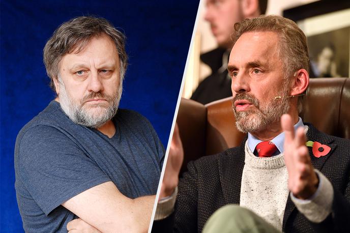 Slavoj Žižek. Jordan Peterson. | Foto Getty Images