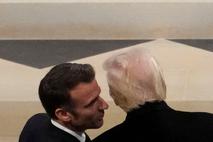 Emanuel Macron in Donald Trump