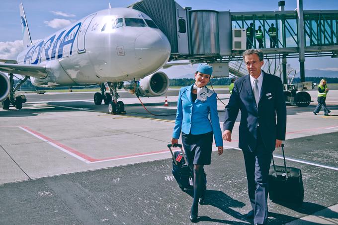 Letalo Adria Airways na ljubljanskem letališču | Foto: Klemen Korenjak