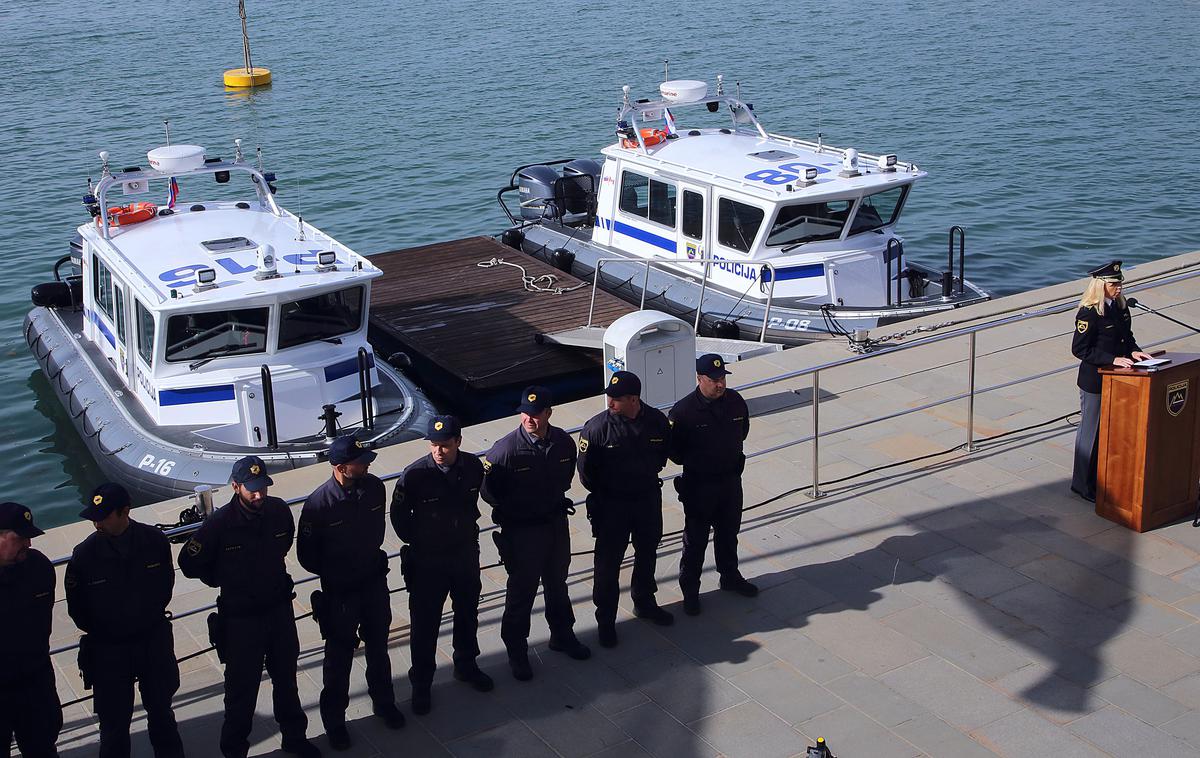 Slovesnost ob splovitvi dveh novih policijskih čolnov v Kopru. | Foto Zdravko Primožič/FPA