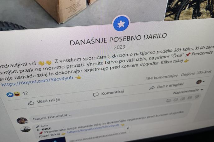 Scam3 | Velik rdeč klicaj je očiten takoj: priložene povezave nikoli ne vodijo na spletne strani trgovcev, za katere se izdajajo goljufi. Resnične destinacije so pogosto zamaskirane z orodji za skrajševanje spletnih naslovov (v tem primeru tinyurl.com, tudi bit.ly).  | Foto Matic Tomšič