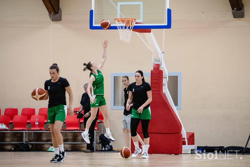 Trening ženske košarkarske reprezentance