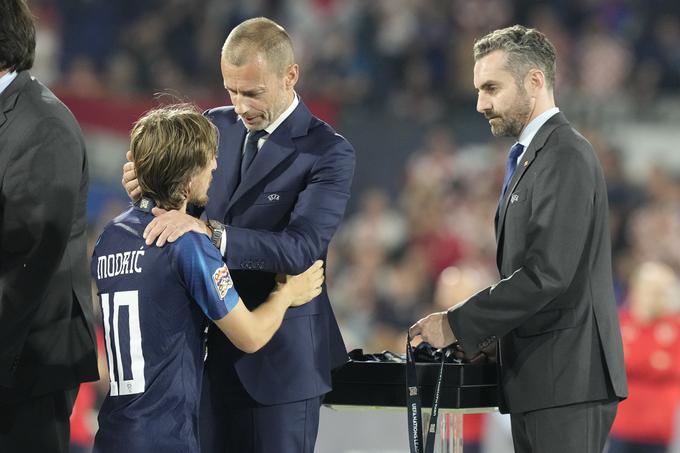 Modrić novinarjem ni želel razkriti odločitve o reprezentančni prihodnosti. | Foto: Guliverimage/dpa