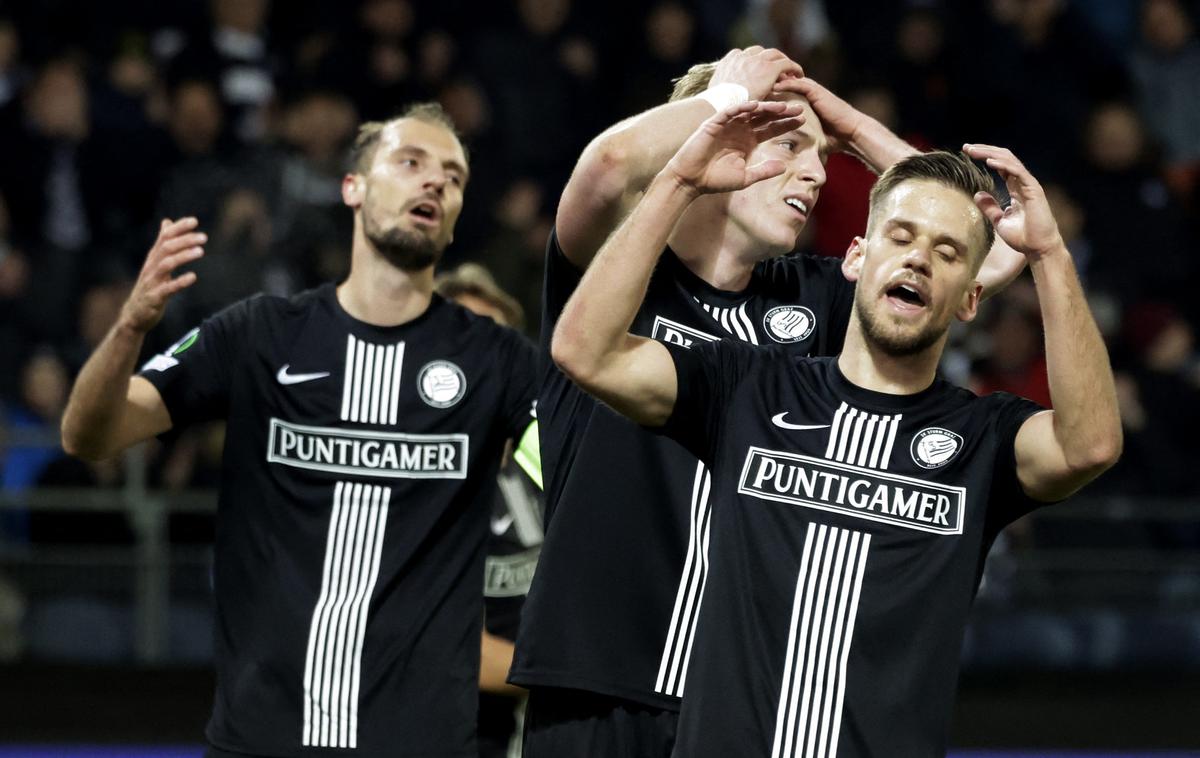 Sturm Graz, Jon Gorenc Stankovič, Tomi Horvat | Slovenska legionarja Jon Gorenc Stanković in Tomi Horvat sta s Sturmom doživela boleč poraz proti Lillu. | Foto Reuters