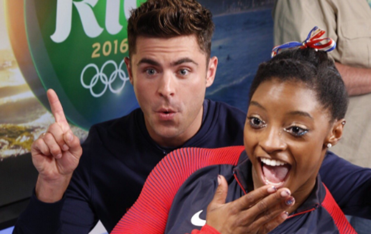 Simone BIles Zac Efron | Foto Twitter