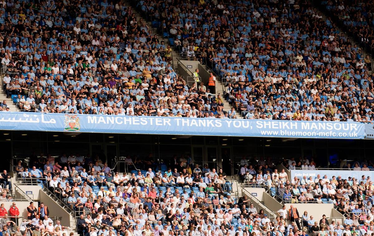 Manchester City - navijači | "Pred nami je zgodovinski dogodek in želimo, da bi ga videlo čim večje število navijačev," pravi arabski lastnik Manchester Cityja.  | Foto Guliverimage