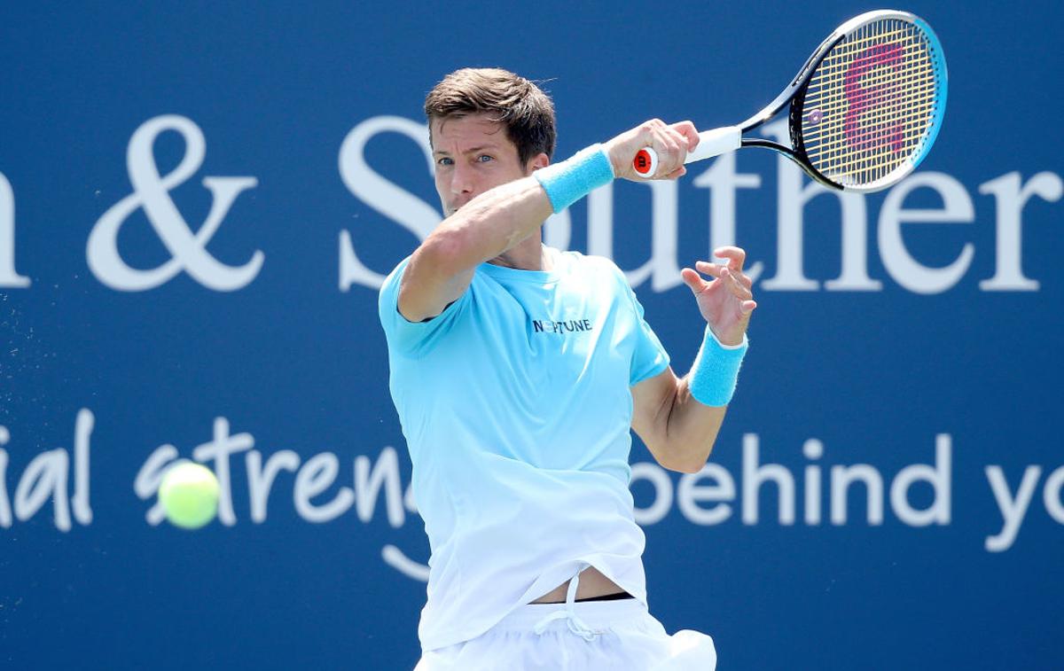 Aljaž Bedene | Aljaž Bedene je bil bre možnosti proti Danilu Medvedevu. | Foto Gulliver/Getty Images