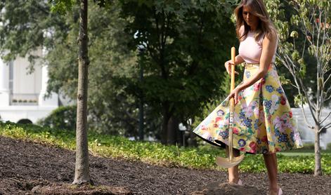 Melania Trump je za sajenje dreves obula visoke petke #foto