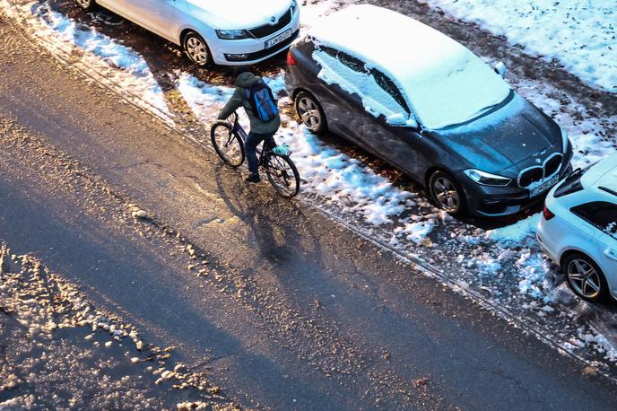 Sneg | V noči na ponedeljek so se snega razveselili tudi v Ljubljani. | Foto Ana Kovač