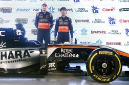 Force India z zamudo vendarle na stezi