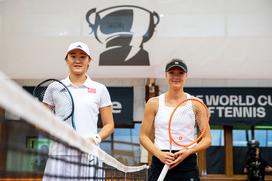 pokal Billie Jean King, Xiyu Wang of China in Nina Potočnik