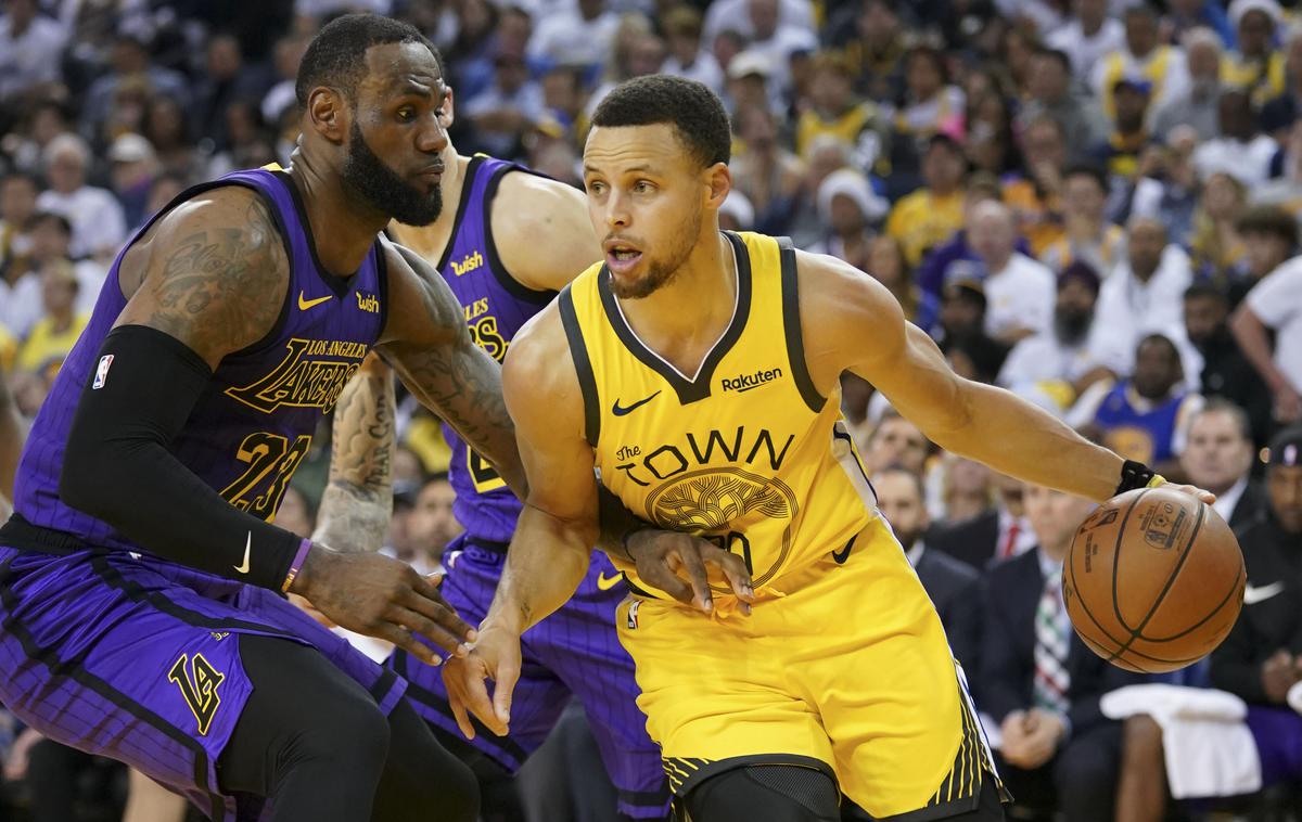 Stephen Curry LeBron James | James in Curry: skupaj po olimpijsko zlato? | Foto Reuters