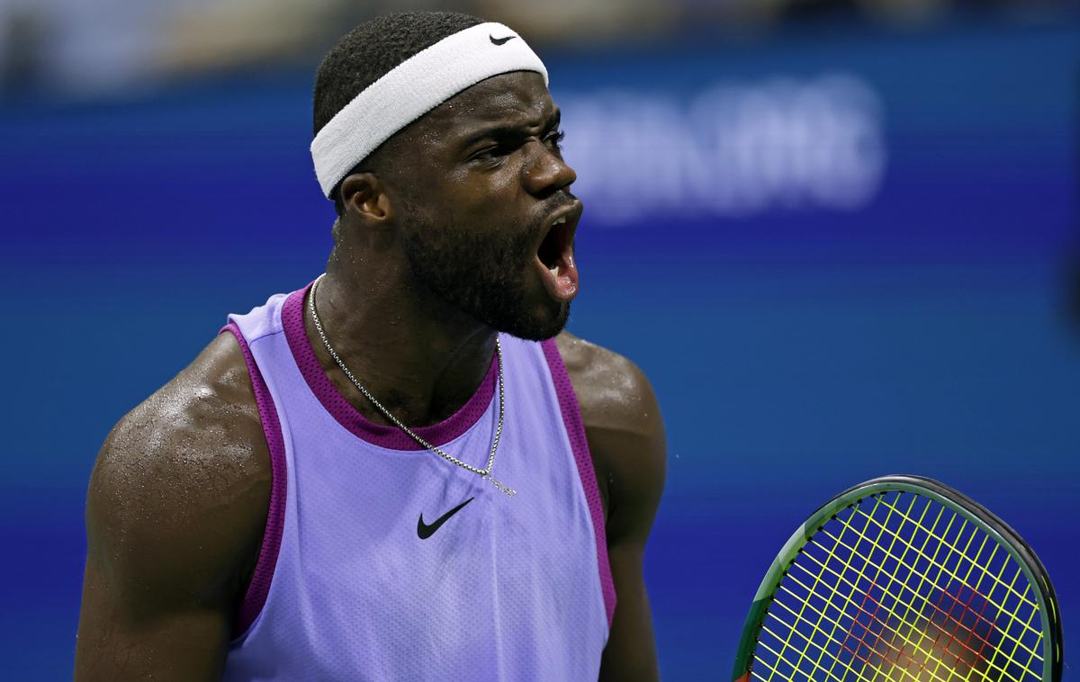 Frances Tiafoe | Frances Tiafoe je izločil Alexeija Popyrina, ki je v prejšnjem krogu premagal Novaka Đokovića. | Foto Guliverimage