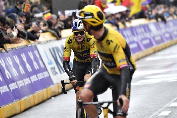 Wout Van Aert, Christophe Laporte | Moštvena kolega iz Jumbo-Visme Wout Van Aert in Christophe Laporte sta se tokrat pomerila kot tekmeca, uspešnejši je bil Francoz. | Foto Guliverimage