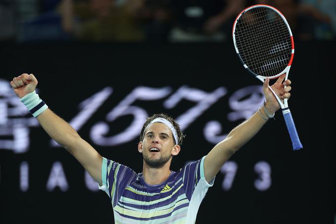 Dominic Thiem se je prvič v karieri uvrstil v polfinale OP Avstralije. | Foto: Gulliver/Getty Images