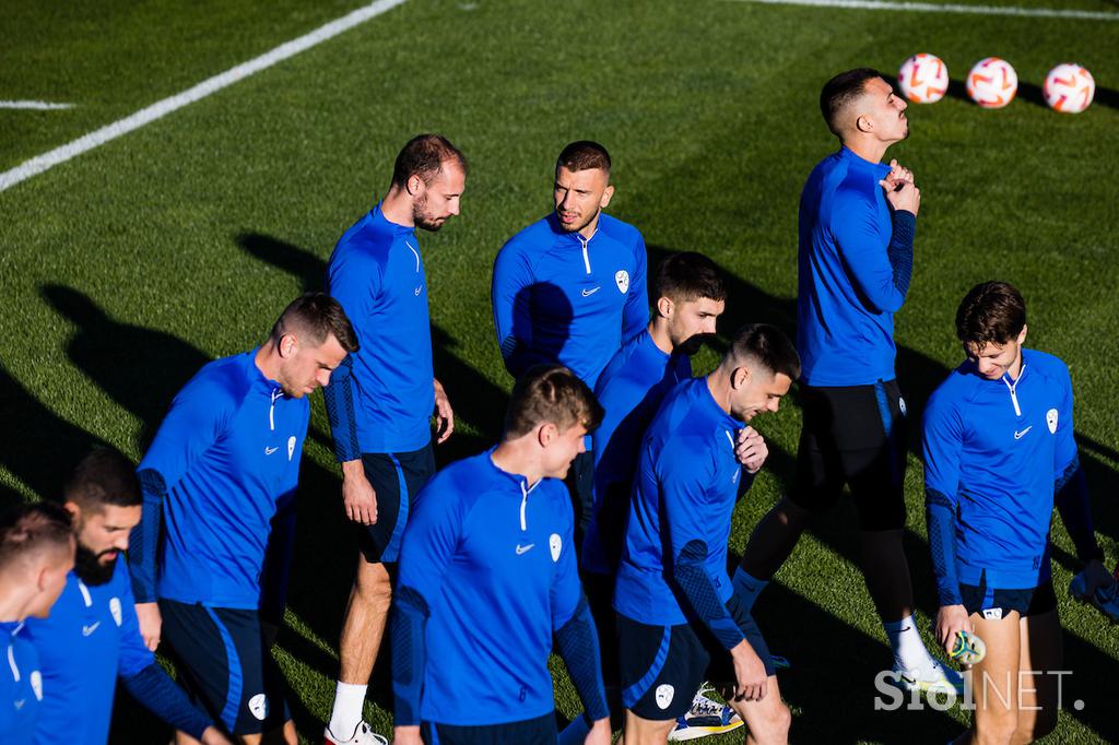 Slovenska nogometna reprezentanca trening