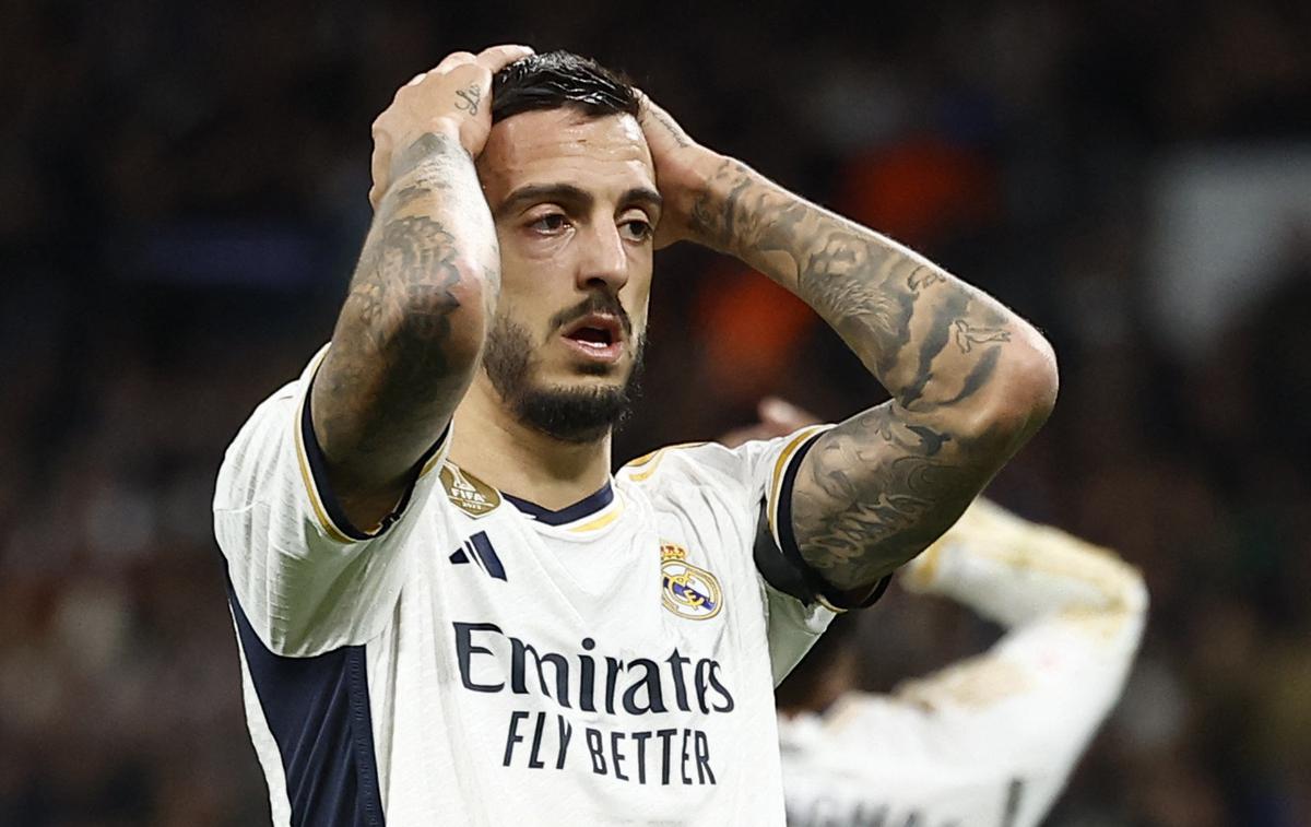 Joselu | Napadalec Reala Joselu po eni izmed zapravljenih priložnosti proti Rayo Vallecanu. | Foto Reuters