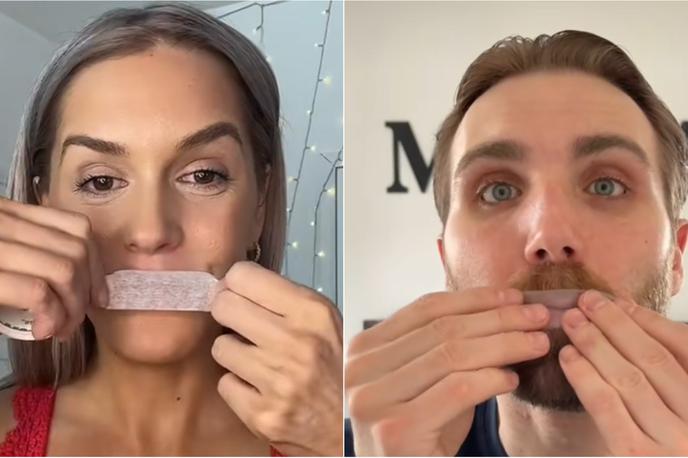 TikTok trend: #mouthtaping | Foto zajem zaslona/TikTok