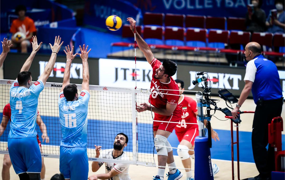 slovenska odbojkarska reprezentanca : Iran, liga narodov | Slovenci so za tretjo zmago s 3:0 premagali Iran. | Foto Volleyballworld