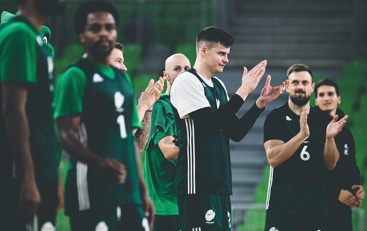 Cedevita Olimpija trening Amar Alibegović | Amar Alibegović bo v novi sezoni pomembno orožje Cedevite Olimpije. | Foto Grega Valančič/Sportida