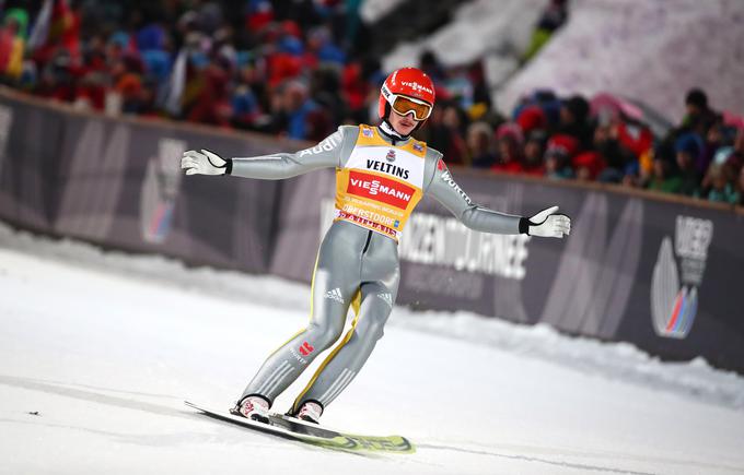 Vodilni v skupnem seštevku Nemec Richard Freitag je bil tokrat drugi. | Foto: Reuters