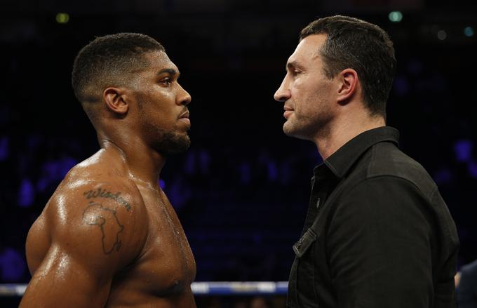 Tega ne gre zamuditi: Anthony Joshua in Vladimir Kličko se bosta udarila prihodnje leto 29. aprila na Wembleyju. | Foto: Reuters