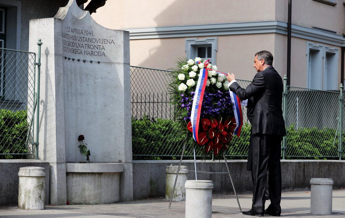 Borut Pahor | Državljane je Borut Pahor pozval, naj osvobodilni boj ohranijo v zgodovinskem spominu kot slavno dejanje slovenskega naroda, življenjskega pomena za naš obstoj in razvoj. | Foto STA