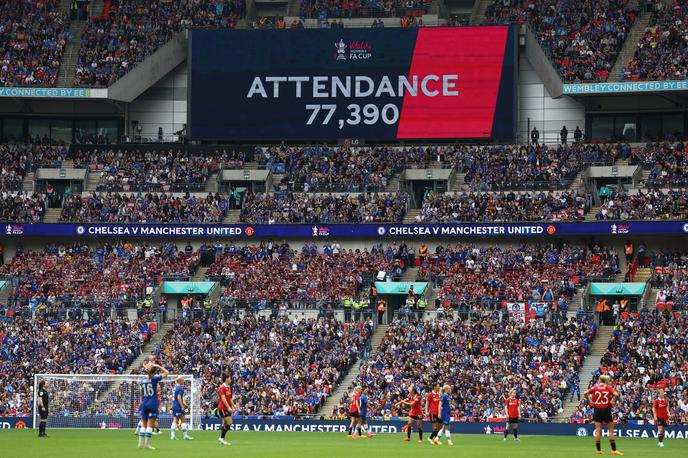 Wembley Chelsea Manchester United ženske | Ženski pokal FA na stadionu Wembley. | Foto Reuters