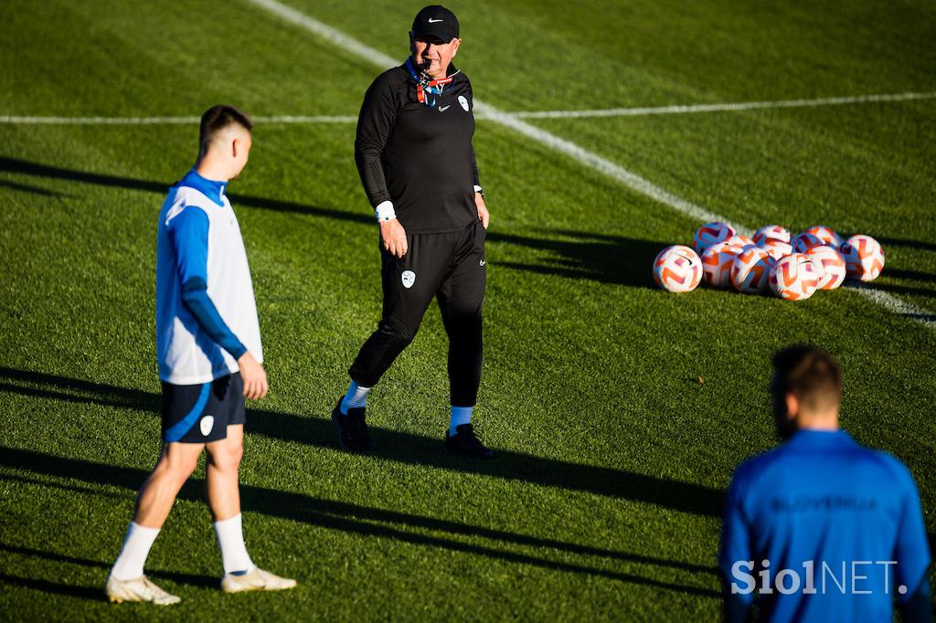 Slovenska nogometna reprezentanca trening