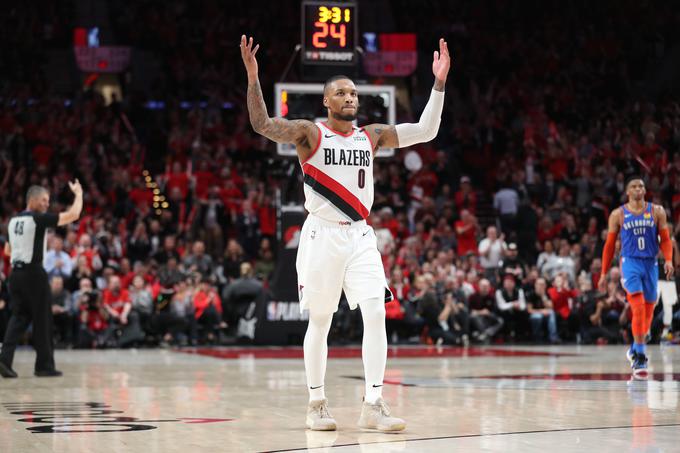 V zadnjih tednih pri Portlandu blesti Damian Lillard, gledanost tekem Trail Blazers pa se je povečala tudi zaradi vrnitve dolgoletnega zvezdnika lige NBA Carmela Anthonyja. | Foto: Reuters