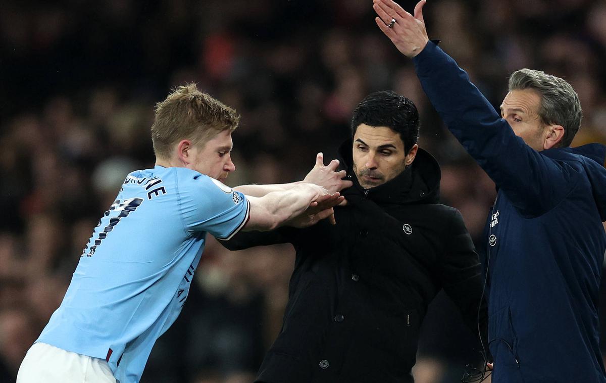 Mikel Arteta Kevin de Bruyne | Mikel Arteta in Kevin de Bruyne | Foto Guliverimage