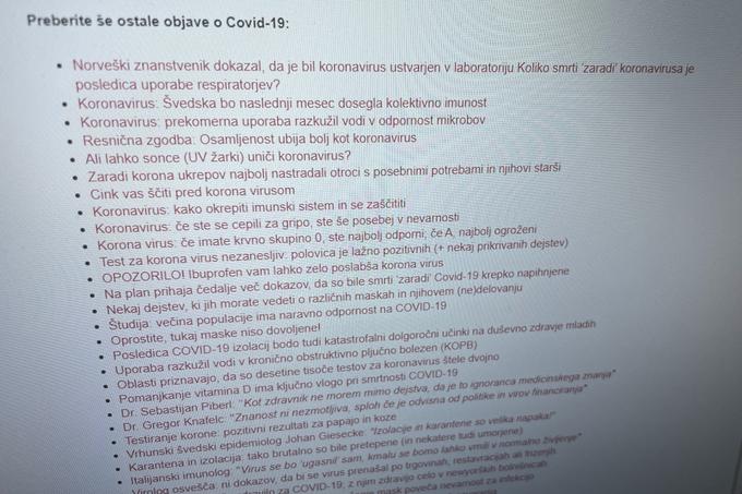 Spletni medij Planet Lepote že od marca 2020 nasprotuje tako rekoč vsemu, kar je povezano z zajezitvijo epidemije bolezni covid-19, demonizira cepljenje in kritizira zdravnike, odločevalce ter druge posameznike, ki sodelujejo ali pri poteku cepljenja ali pa pri sprejemanju odločitev o epidemioloških ukrepih. S portalom Planet Lepote je sicer neločljivo povezana spletna trgovina s prehranskimi dopolnili Vitalia, saj ima istega lastnika. Ob vsebinah, ki udrihajo po cepljenju in minimizirajo nevarnost bolezni covid-19, so zato pogosto prikazani oglasi za prehranske dodatke, ki izboljšujejo delovanje imunskega sistema.  | Foto: Matic Tomšič