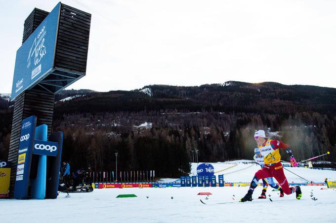 Johannes Hoesflot Klaebo je takole prišel do tesne zmage. | Foto: Guliverimage/Vladimir Fedorenko