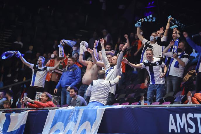 Slovenija Finska Futsal | Finski navijači so si v petek po zmagi nad Slovenijo (2:1) lahko dali duška. | Foto Guliverimage