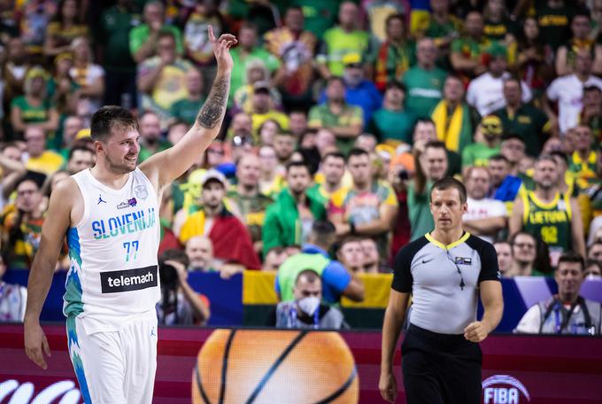 Slovenija : Litva slovenska košarkarska reprezentanca Eurobasket 2022 | Foto: Vid Ponikvar