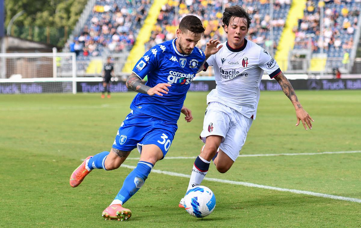 Petar Stojanović, Empoli | Petar Stojanović je vknjižil podajo. | Foto Guliverimage