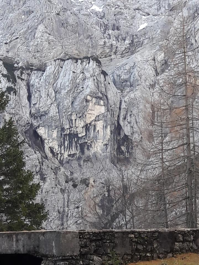 Fotografija je posneta na poti od Tonkine koče proti Poštarski koči, med potjo, ki je del Alpe-Adria traila, naletimo na ostanke nekdanje tovorne žičnice.  | Foto: Maruša Kopač