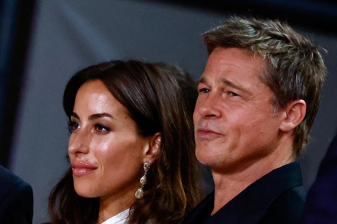 Ines de Ramon, Brad Pitt | Ines de Ramon in Brad Pitt na rdeči preprogi beneškega filmskega festivala | Foto Guliverimage