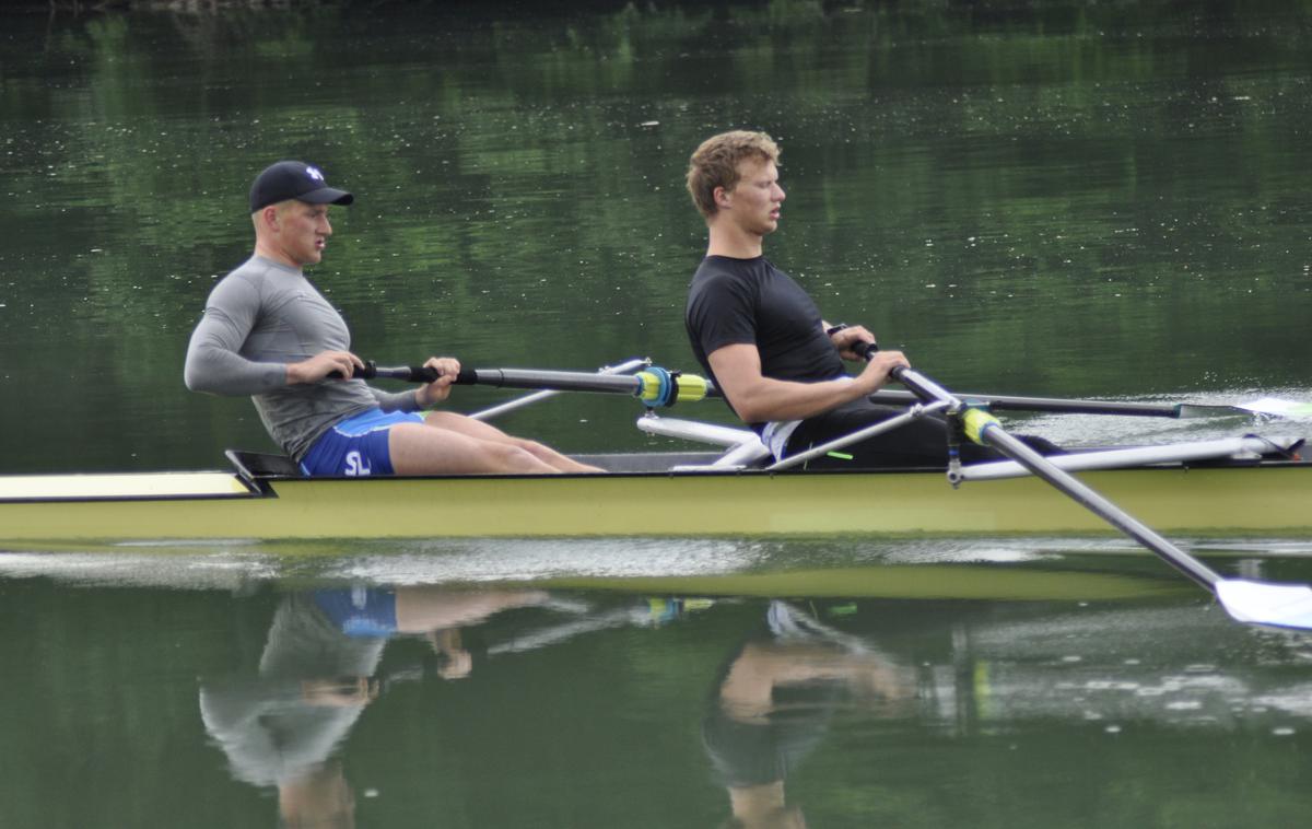 Nik Krebs Jaka Čas | Nik Krebs in Jaka Čas sta se uspešno zavihtela v polfinale. | Foto Dušan Jurše