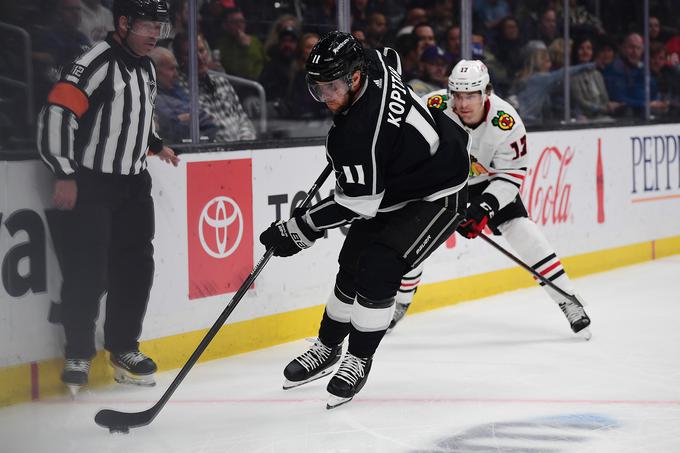 Anže Kopitar je proti Chicagu dosegel 19. zadetek v tej sezoni. | Foto: Reuters